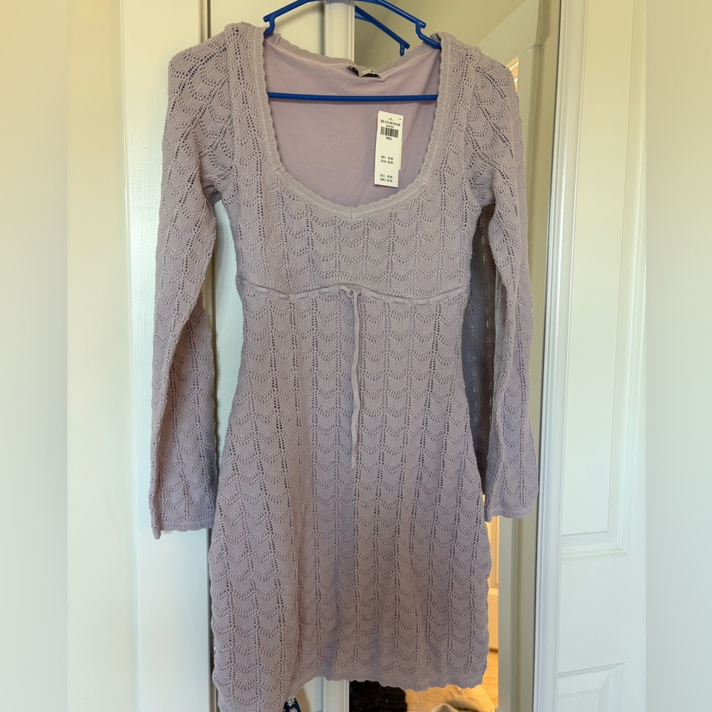 Elegant Lavender Knit Dress